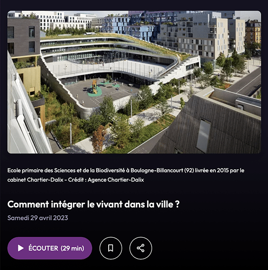 Couverture podcast : Comment intégrer le vivant dans la ville ?