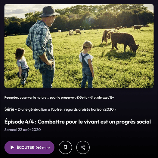 Couverture podcast : Combattre pour le vivant est un progrès social